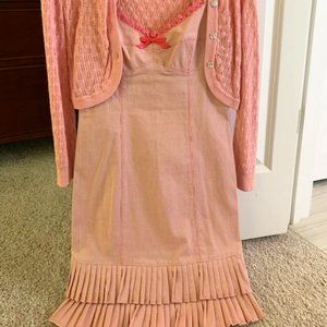 Pink Nanette Lepore gingham plaid dress